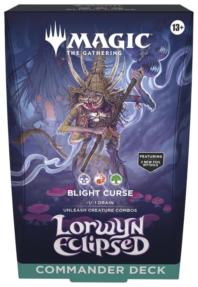 Magic The Gathering Lorwyn Eclipsed Commander Deck - Blight Curse, English Edition